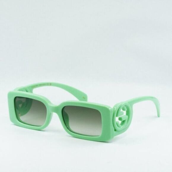 NEWEST GUCCI GG1325S 004 GREEN SUNGLASSES - Picture 4 of 13